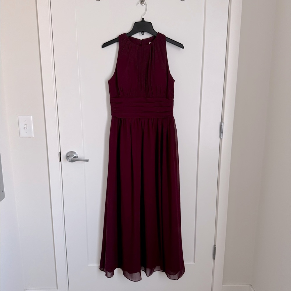 Bill Levkoff Bridesmaid Dress | Wine Red